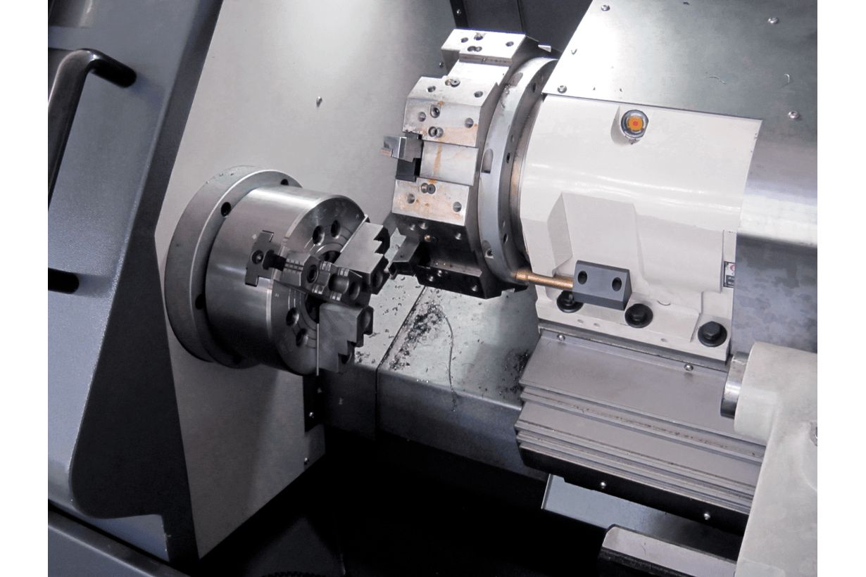 Токарный станок с ЧПУ JET KDCK-25F CNC (Fanuc 0i, гидрав. патрон, 3000 об/мин, деталеуловитель)